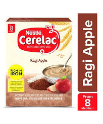 Nestle Cerelac Ragi Apple Baby Cereal (8 months+)